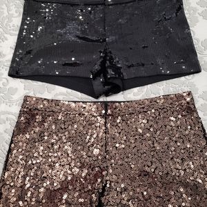 Express sequin shorts